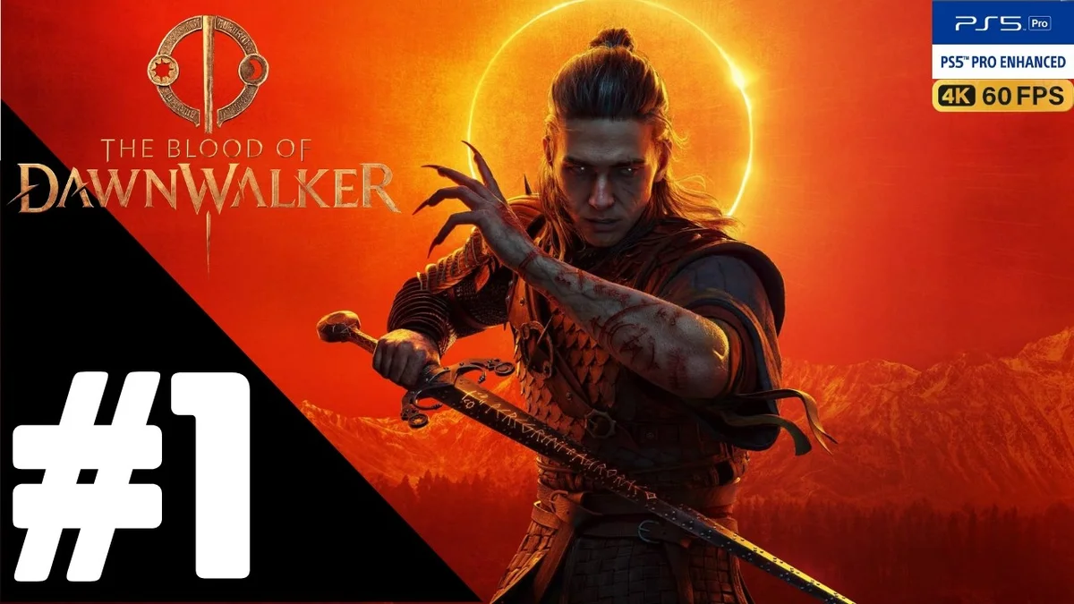 PS5 gameplay walkthrough showing prologue exploration and combat in The Blood of Dawnwalker