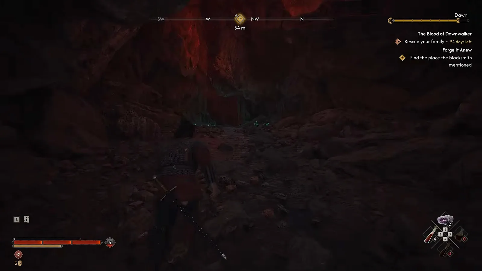 Fighting the monster guarding a Kobold nest shard in The Blood of Dawnwalker